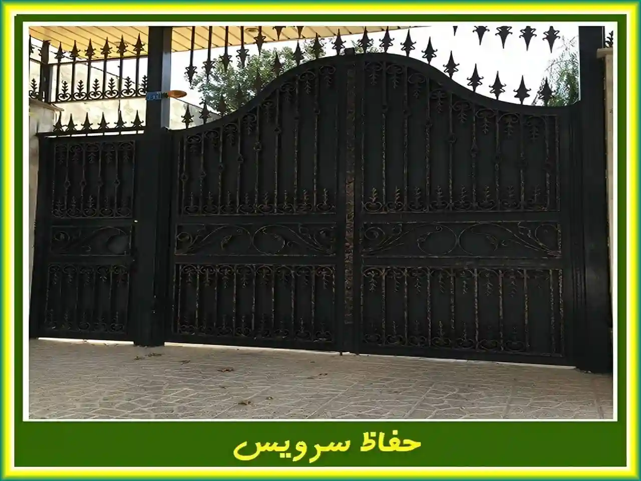 تولید کننده درب فرفورژه و تولید انواع درب