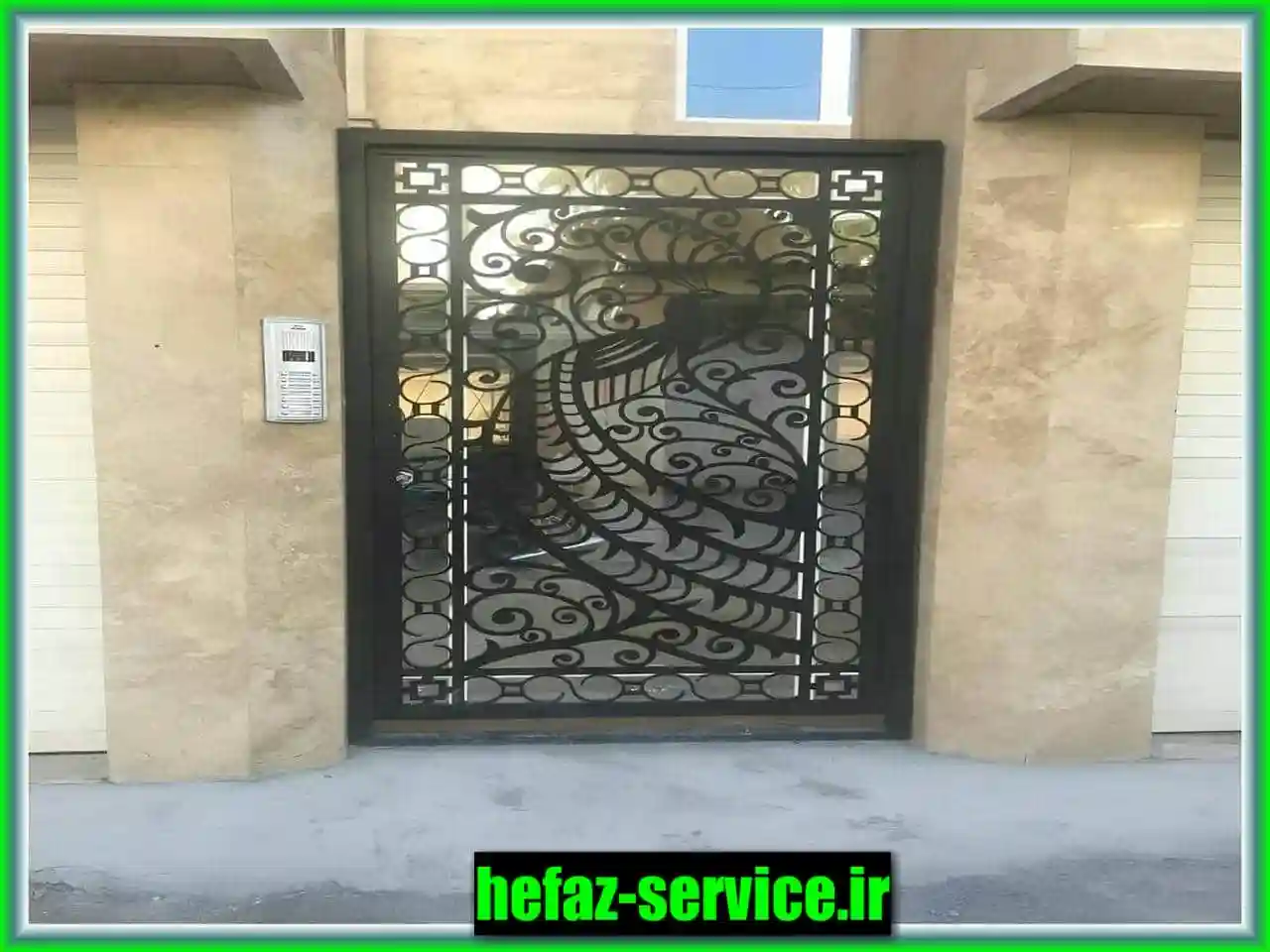 طرح های درب حیاط و نمای آن ها