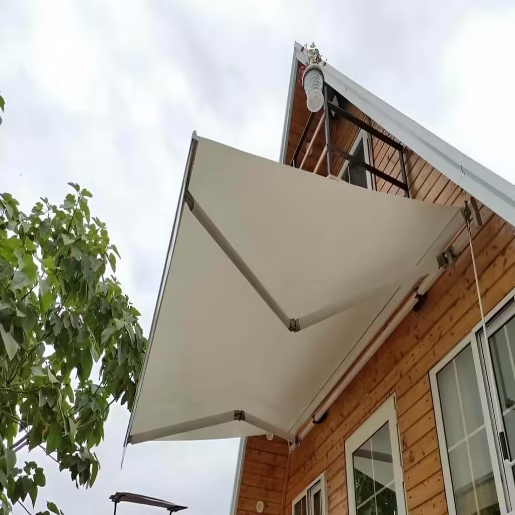 سایبان برقی اتوماتیک مغازه و پارکینگ 092 سایبان برقی بازویی