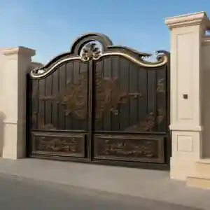 درب مدل گل آرا فرفورژه کلاسیک درب مدل گل آرا فرفورژه کلاسیک