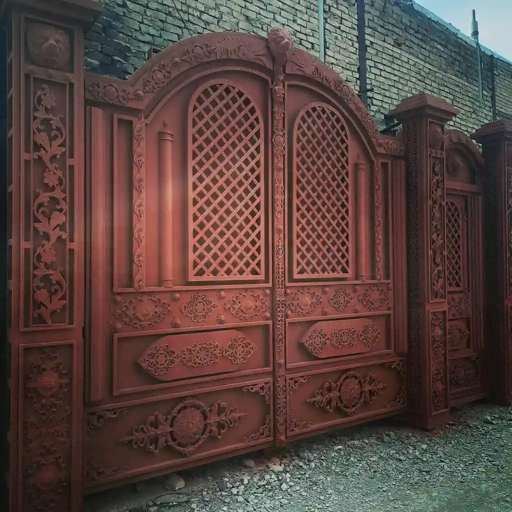 رنگ درب حیاط آهنی پودری