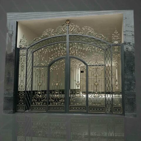 طراحی و ساخت انواع درب آهنی ویلا مدرن
