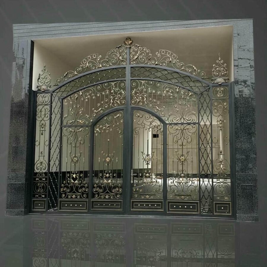 طراحی و ساخت انواع درب آهنی ویلا مدرن