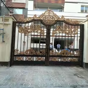 خرید درب حیاط آهنی مدرن شیک