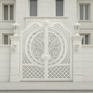 درب مدل دایره مصور فلزی لوکس