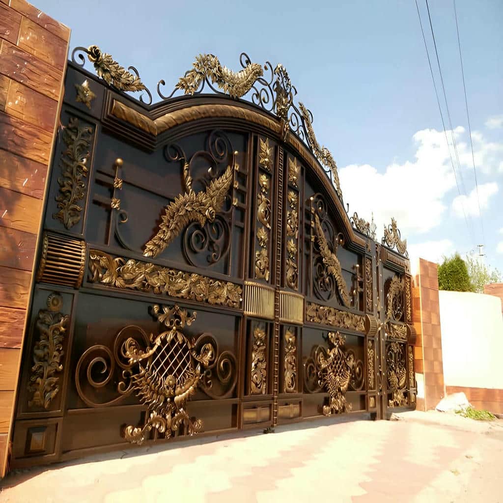 خرید درب حیاط فرفورژه در همدان