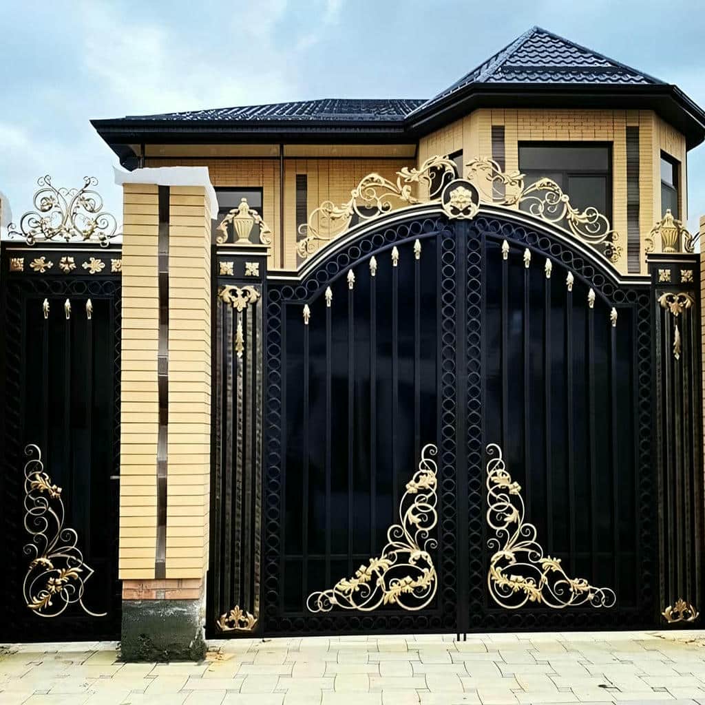 کارخانه درب حیاط آهنی مدرن در اهواز