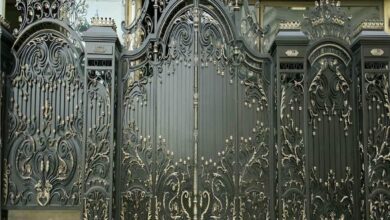 درب حیاط در رشت