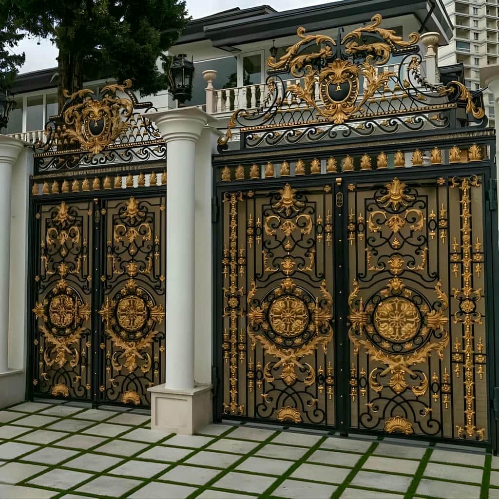 کارخانه درب حیاط آهنی مدرن در بندرعباس