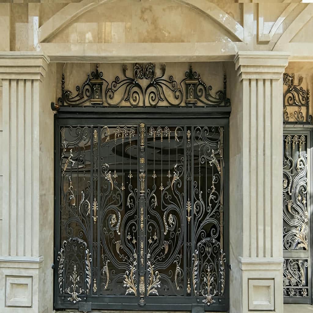 قیمت درب حیاط پارکینگ لولایی در همدان