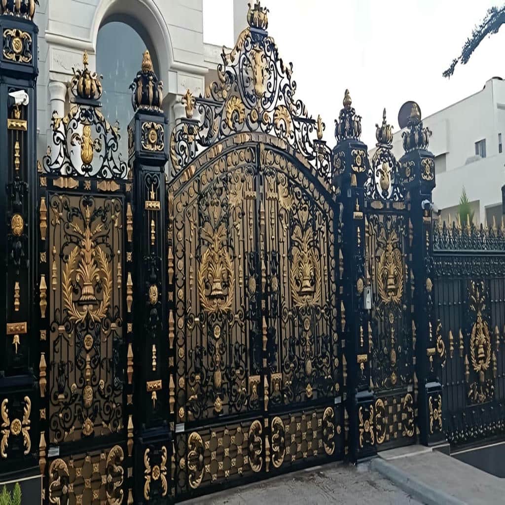 کارخانه درب حیاط آهنی مدرن در قم