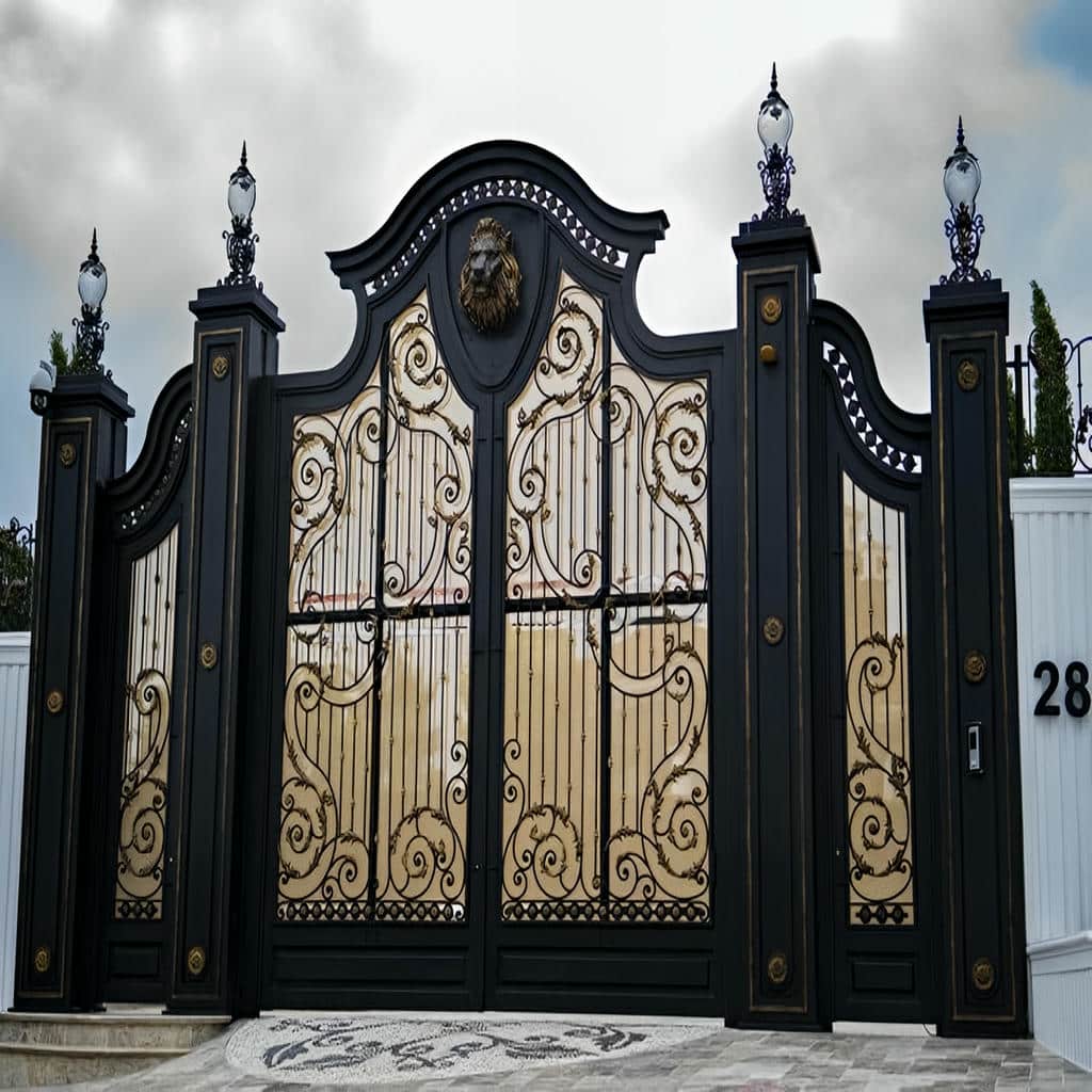 نصب درب حیاط لولایی در استان گیلان