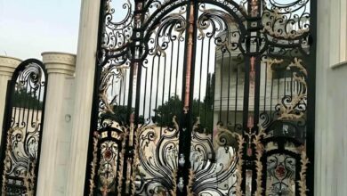 درب حیاط در قشم