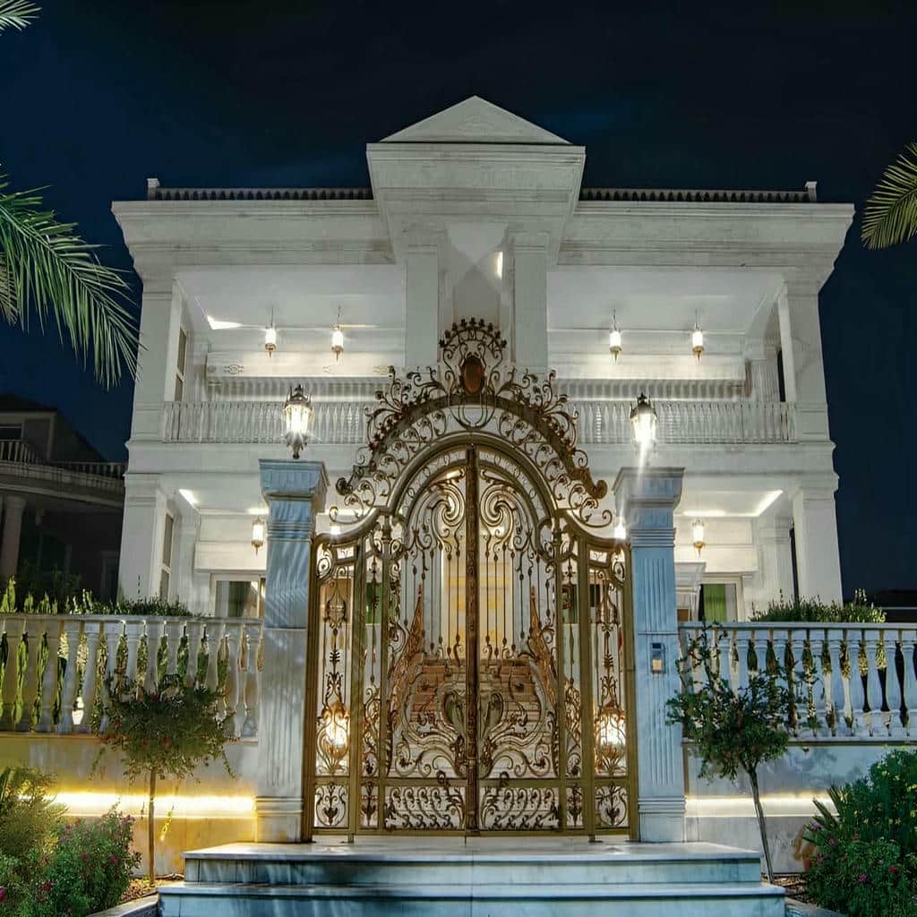 قیمت درب حیاط پارکینگ لولایی در اهواز