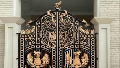 درب حیاط در آبادان