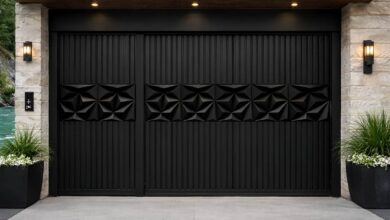 درب حیاط در کیش