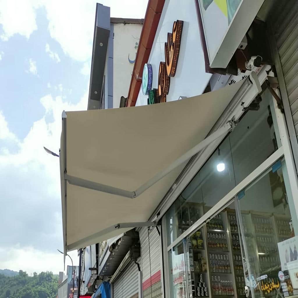 قیمت سایبان برقی مغازه در چالوس
