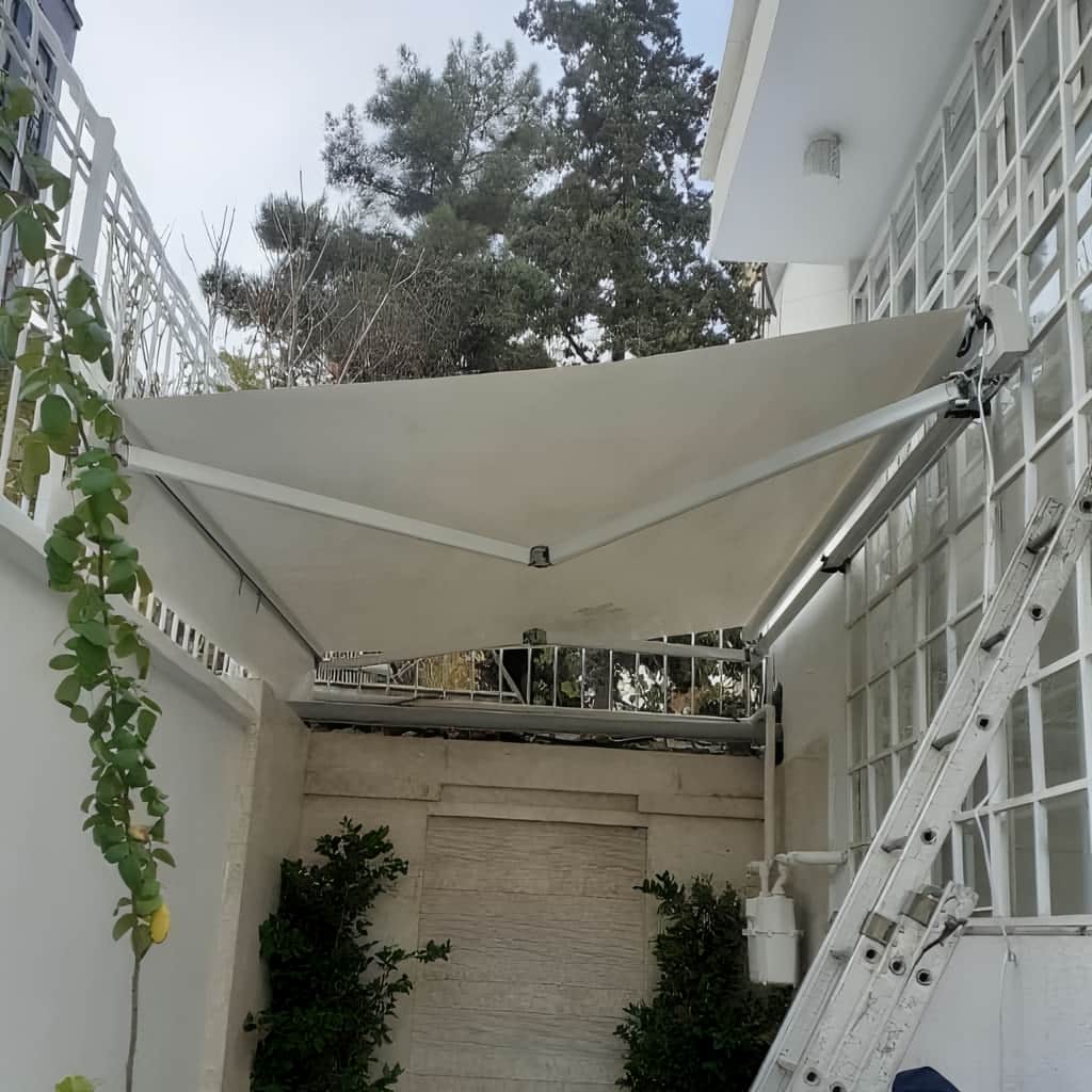 خرید سایبان برقی پارچه ضد UV در مشهد