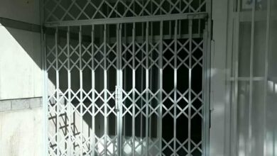 درب آکاردئونی در قزوین