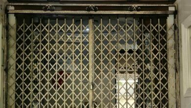 درب آکاردئونی در مهرشهر کرج