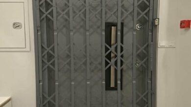 درب آکاردئونی در سمنان