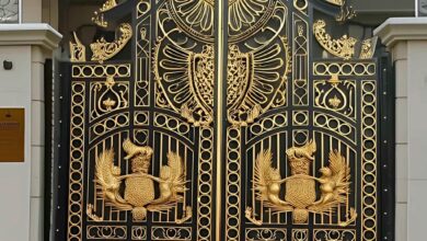 درب حیاط در کاشان