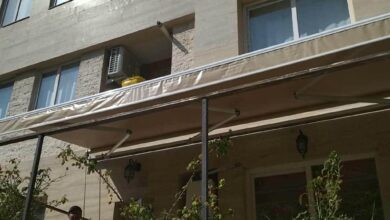 سایبان برقی در همدان