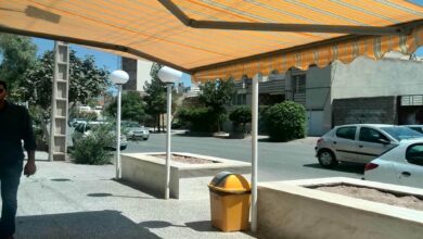 سایبان برقی در تبریز