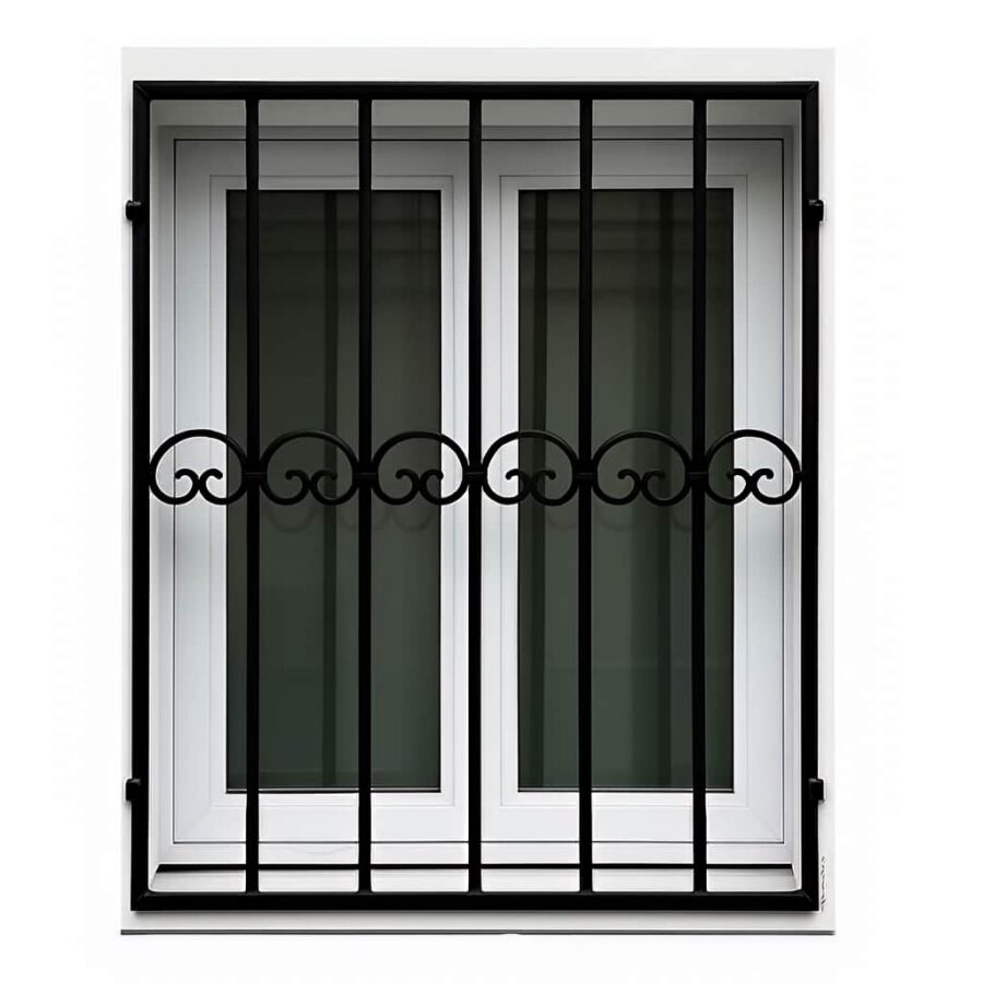 حفاظ پنجره طرح قلوه ای نعل اسبی