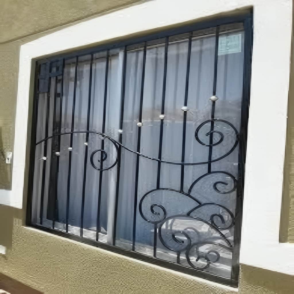حفاظ پنجره گل پیچ با پوشش پودری الکترواستاتیک بادوام