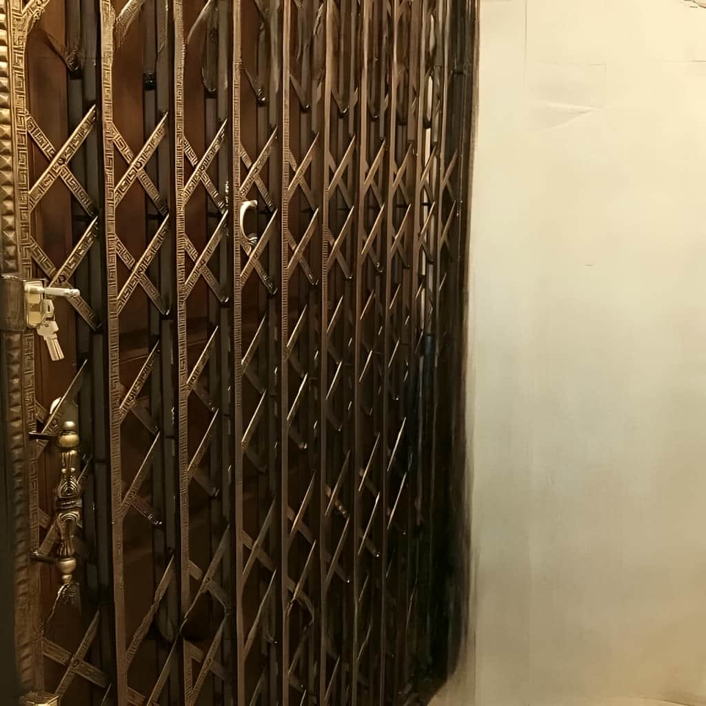 درب آکاردئونی ضد سرقت با پروفیل مناسب بدنه