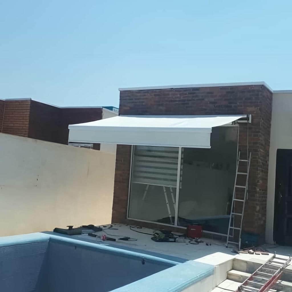 سایبان برقی با موتور ساید برای ابعاد سنگین تر