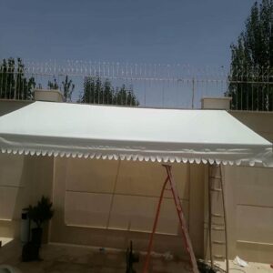 سایبان برقی جمع شونده برای حیاط