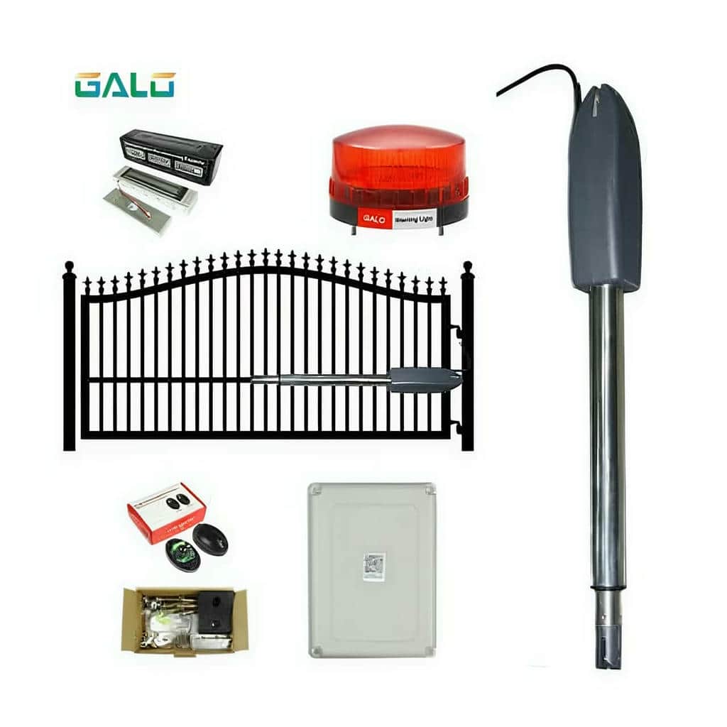 پکیج جک ریلی و بازویی درب پارکینگ با فتوسل ایمنی کنار ورودی