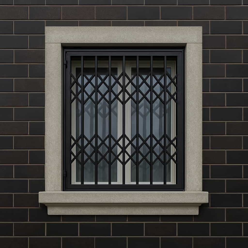 اجرای حفاظ پنجره کشویی تلسکوپی چندلنگه
