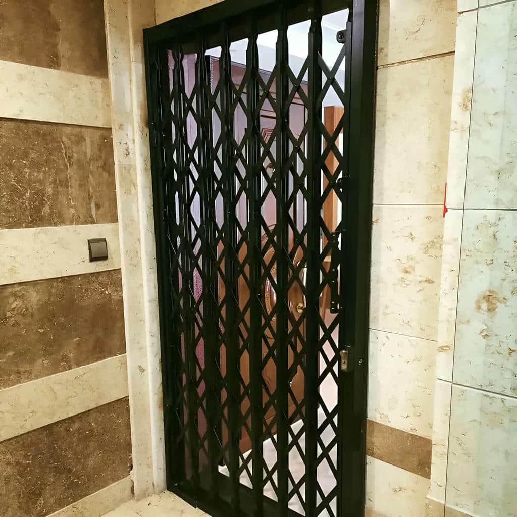 تولید درب آکاردئونی ضد سرقت با شبکه جمع‌شونده