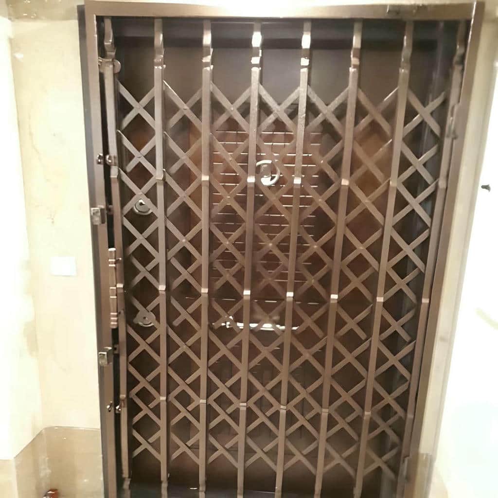فروش درب آکاردئونی ضد سرقت با رنگ هماهنگ ورودی