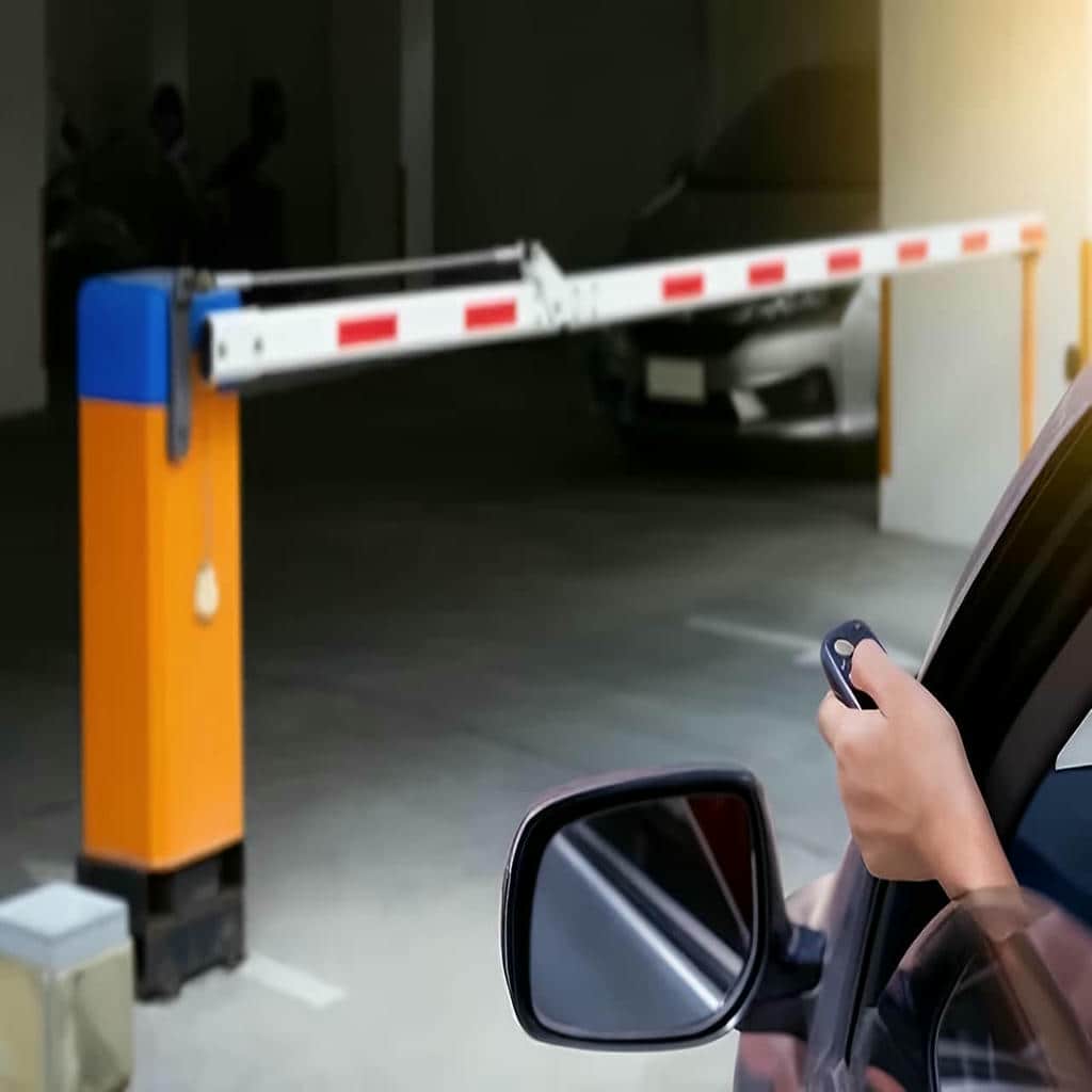 راهبند بازویی تاشو نود درجه برای پارکینگ مسقف