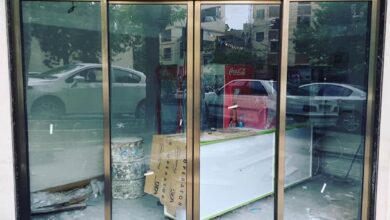 8 طرح درب اتوماتیک شیشه ای گردان لابی