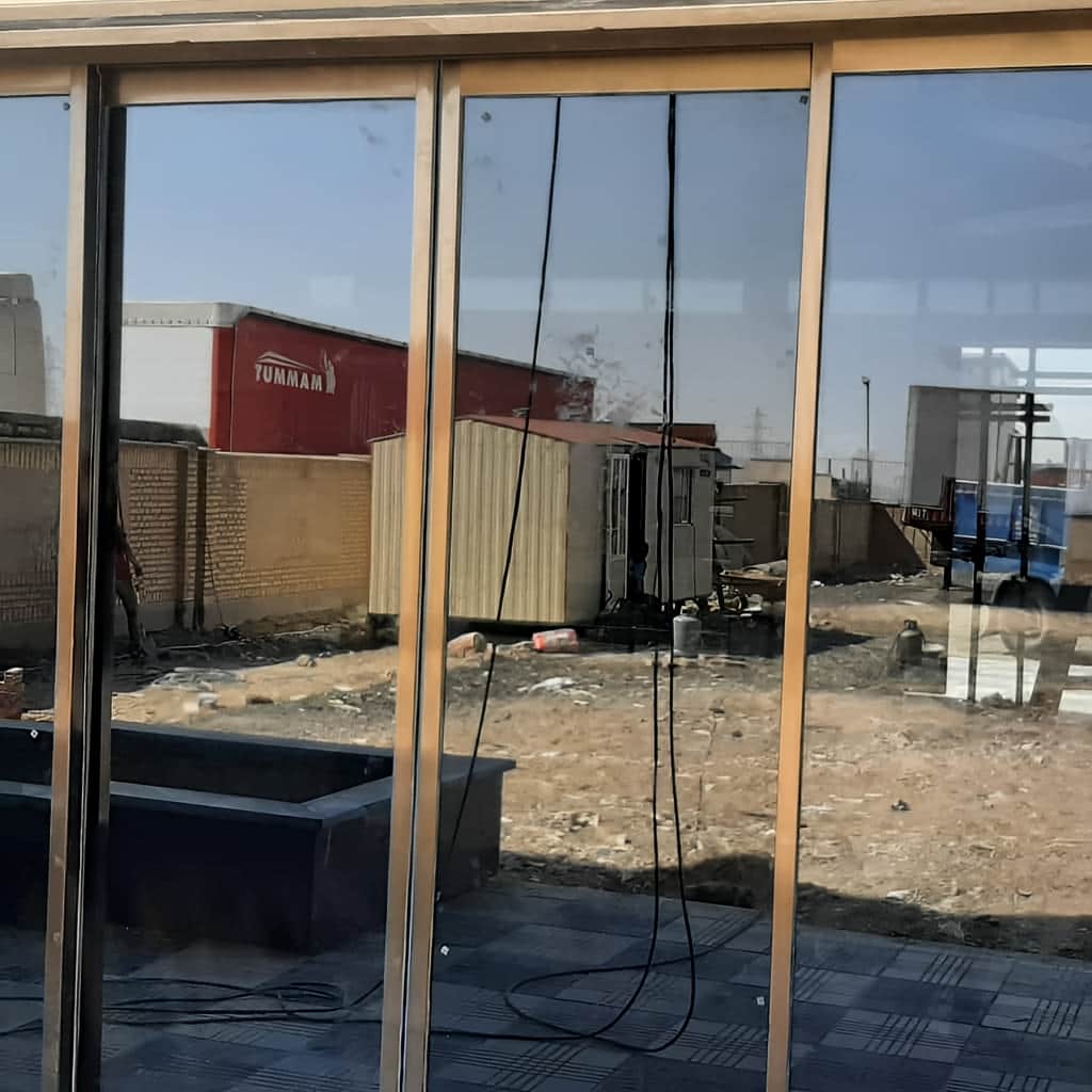 7 نمونه درب شیشه ای لمینت اتوماتیک لابی