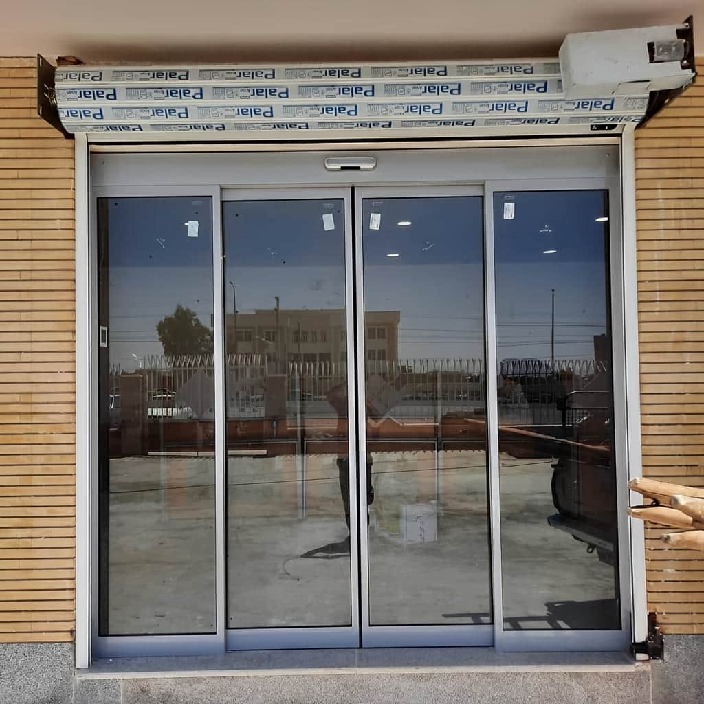 قیمت درب اتوماتیک شیشه ای گردان بر اساس قطر