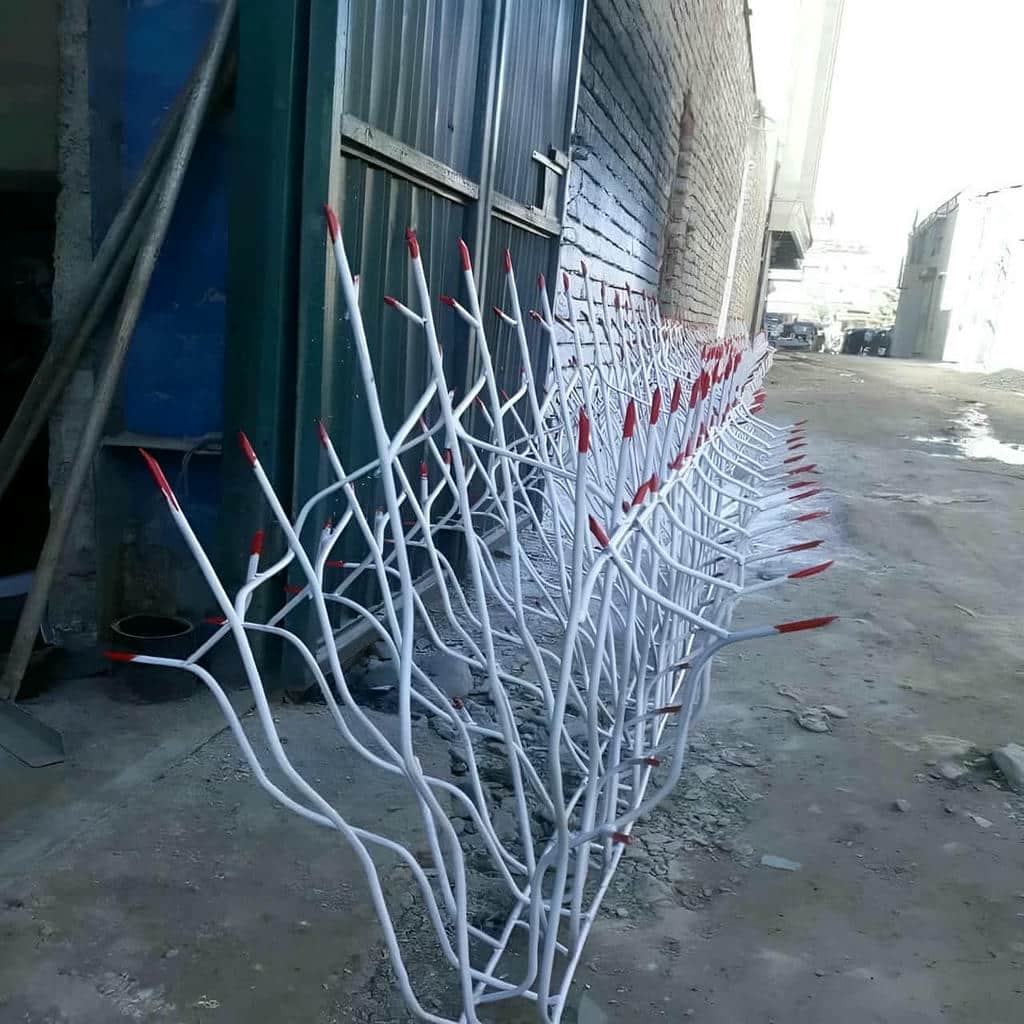 مقایسه مدل آبشاری حفاظ دیوار شاخ گوزنی میلگرد خمکاری