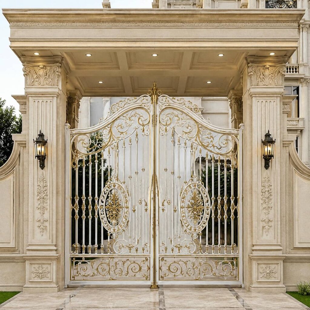 خرید درب پارکینگ برش لیزری طرح لوزی