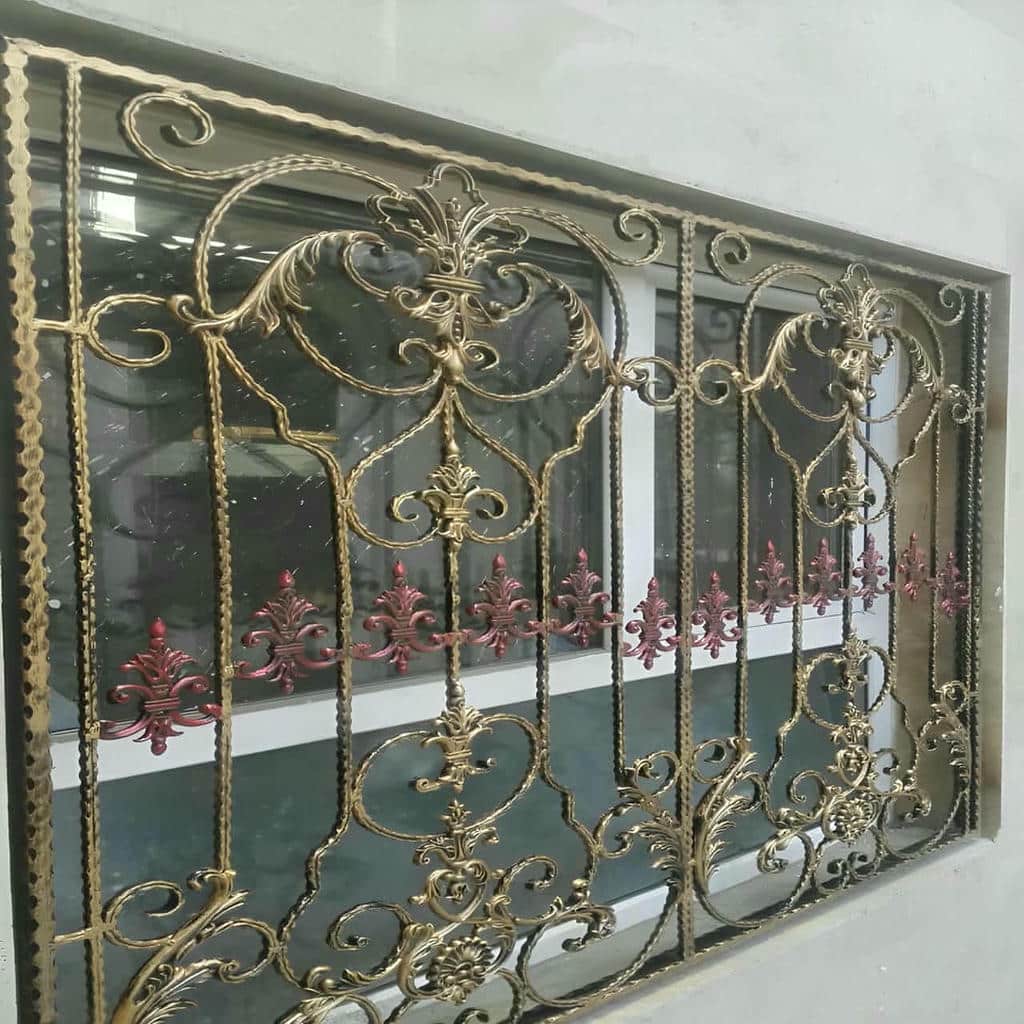 طرح پیچکی حفاظ پنجره گل نرده