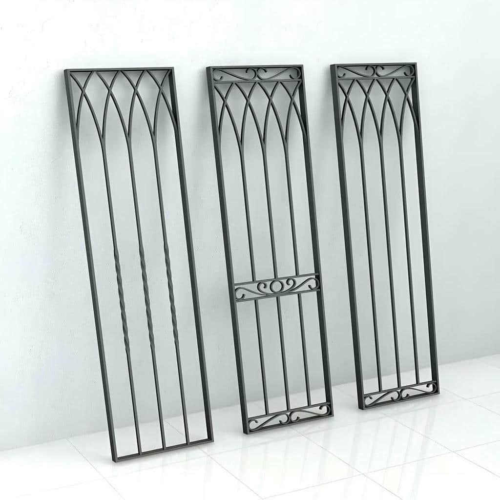 اجرای حفاظ پنجره رنگی کوره ای با پلیت آماده