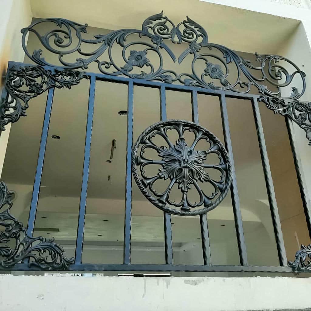 طرح هندسی حفاظ پنجره لیزری با شبکه باز