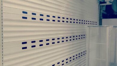 10 طرح کرکره برقی رنگی نمای فروشگاه