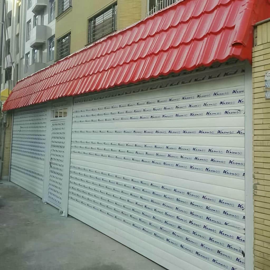 قیمت کرکره برقی رنگی نمای فروشگاه بر اساس مشخصات سفارش