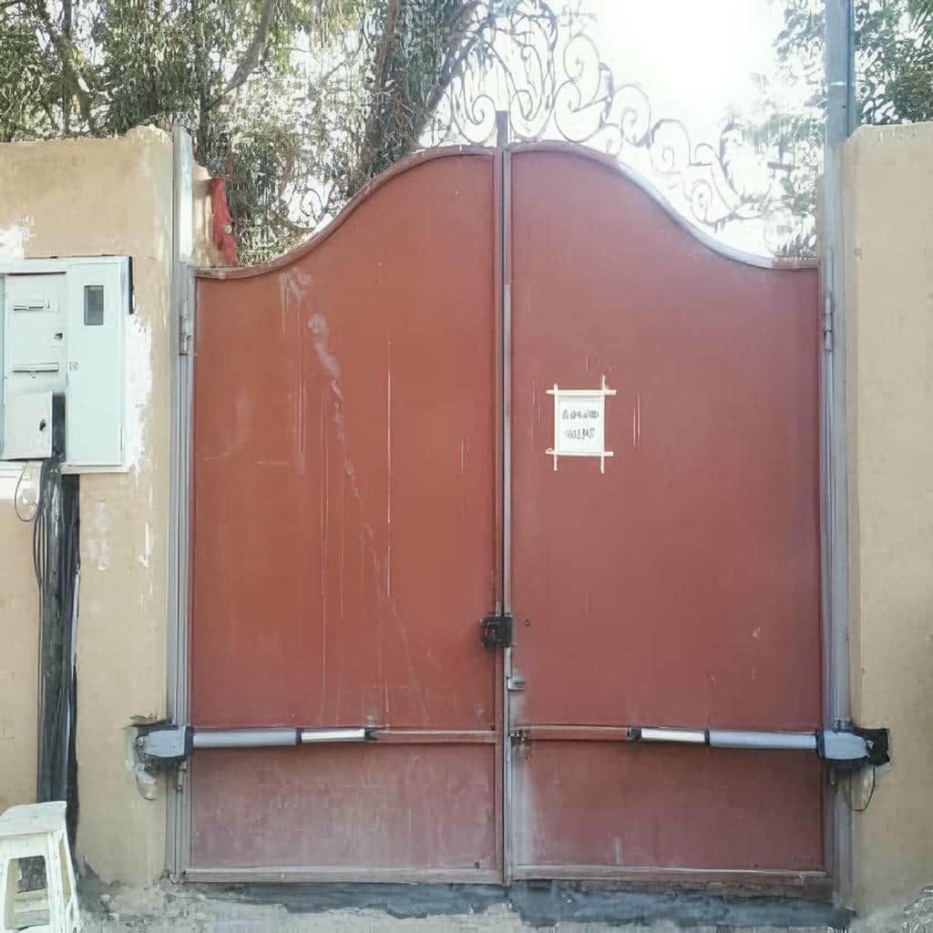 خرید درب پارکینگ جک دار بازویی فرفورژه
