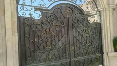 10 طرح درب ویلایی CNC پنل مشبک